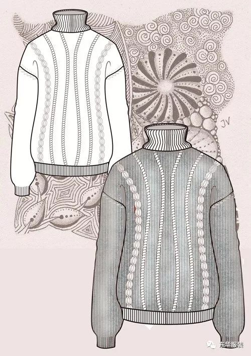 東華大學(xué)服裝款式設(shè)計CAD課程產(chǎn)品設(shè)計作品展示
